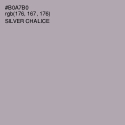 #B0A7B0 - Silver Chalice Color Image
